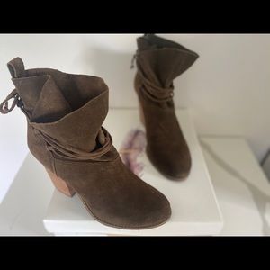 Jessica Simpson Brown Suede Ankle Boot